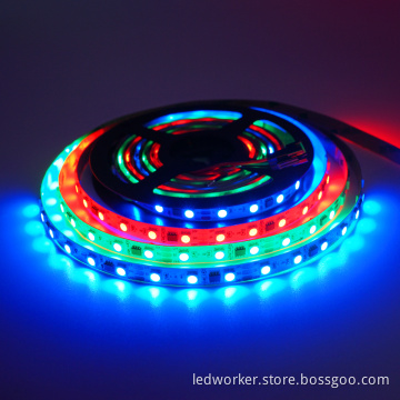 IP20 Indoor WS2811 12V/24V 5050 RGB Flexible LED Strip Light